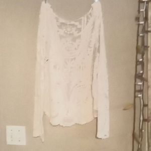 Lovely lace , long sleeved blouse. Size M/L.